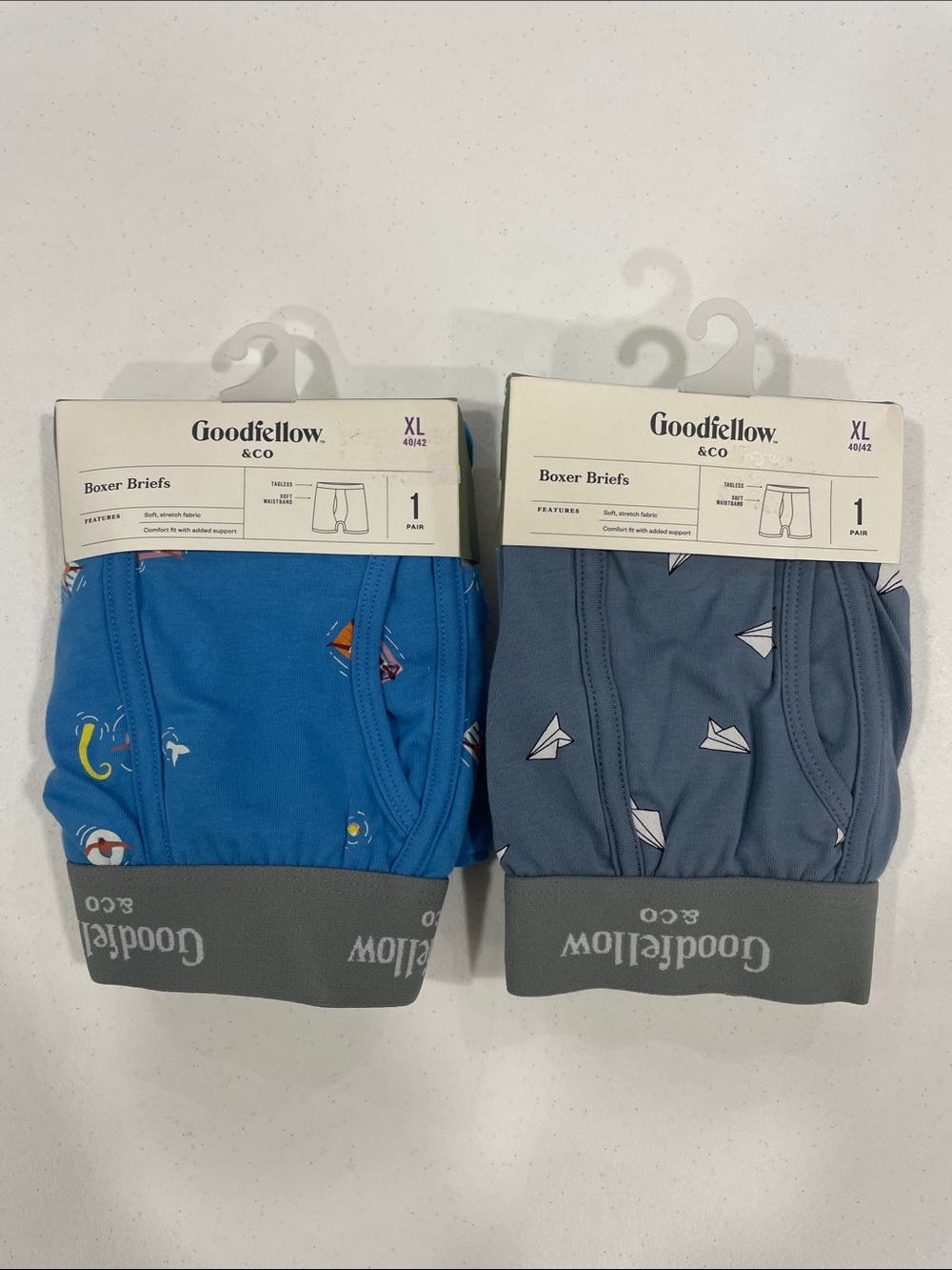 Lot of 2 Goodfellow & Co men’s boxer briefs size XL new
